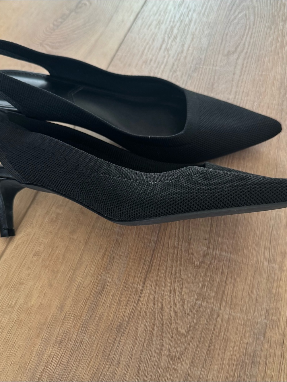 French Connection Black Pointed Slingback Heels - Women - Picture 2 of 2